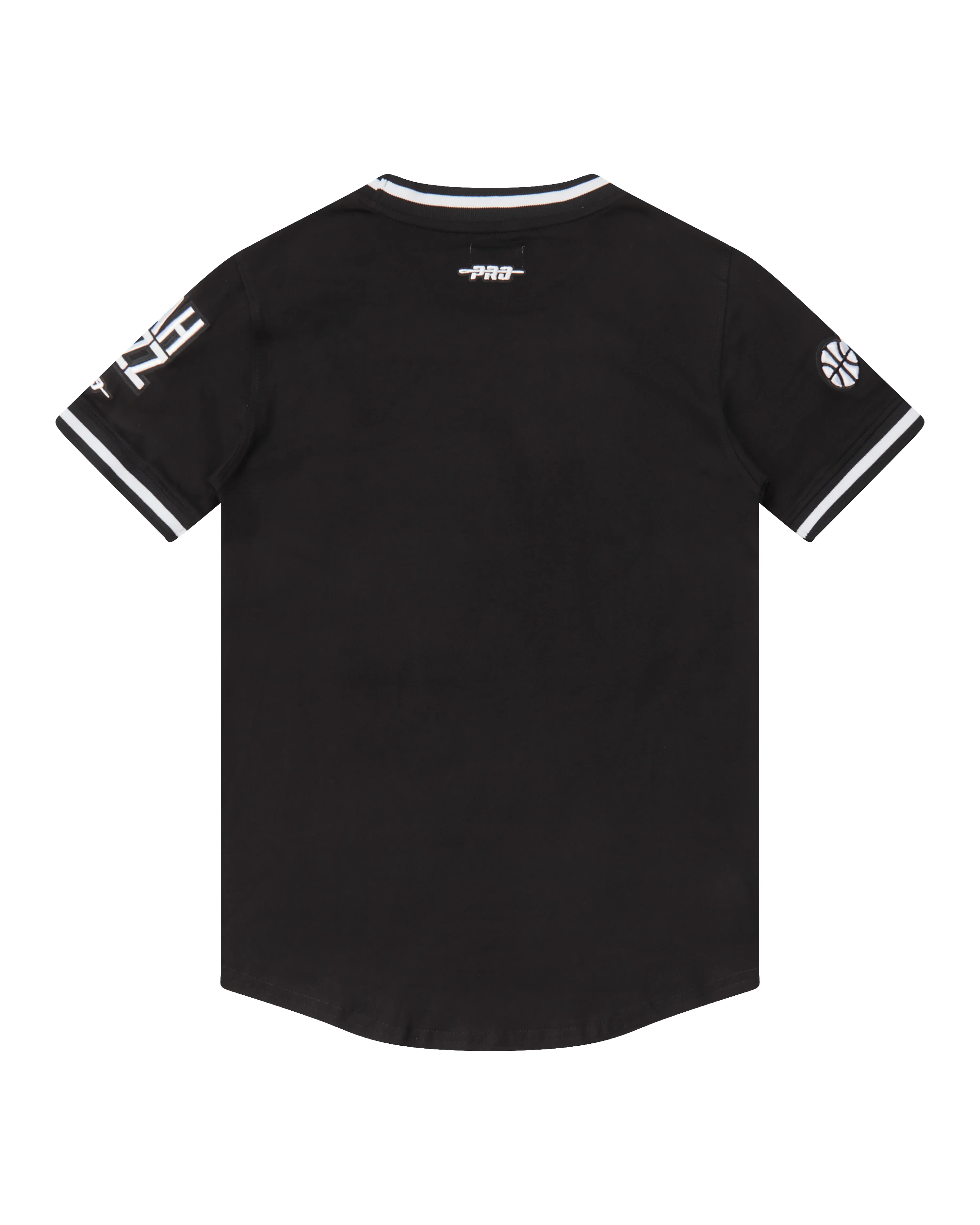 NBA UTAH JAZZ CLASSIC BIG BOYS SHORT SLEEVE STRIPED RIB TEE (BLACK) - Image 2