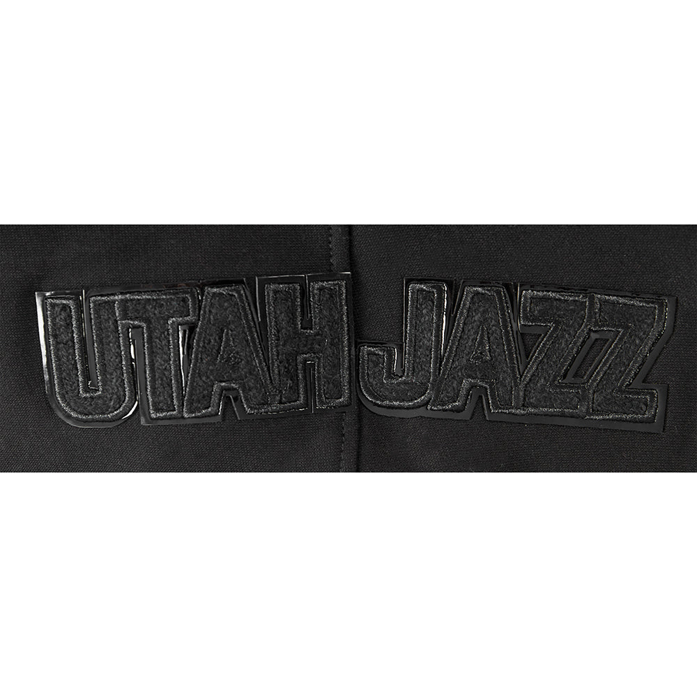 NBA UTAH JAZZ TRIPLE BLACK BIG BOYS FLC PO HOODIE (BLACK) - Image 5