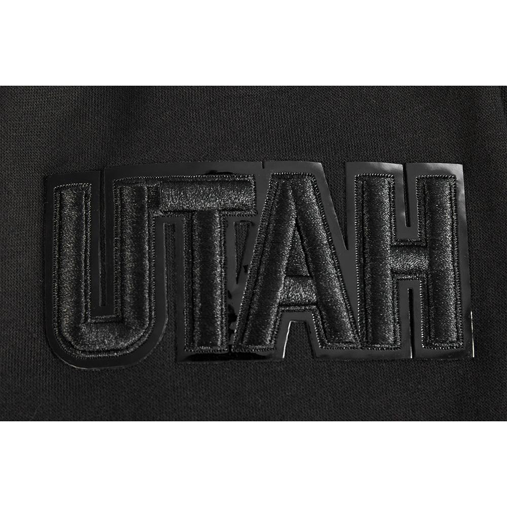 NBA UTAH JAZZ TRIPLE BLACK BIG BOYS FLC PO HOODIE (BLACK) - Image 6