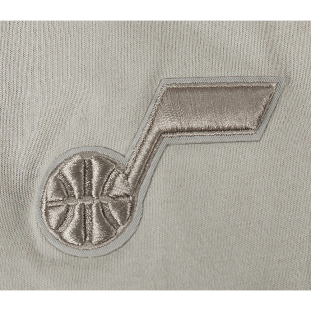NBA UTAH JAZZ NEUTRAL BIG GIRLS SS BOXY TEE (TAUPE) - Image 5