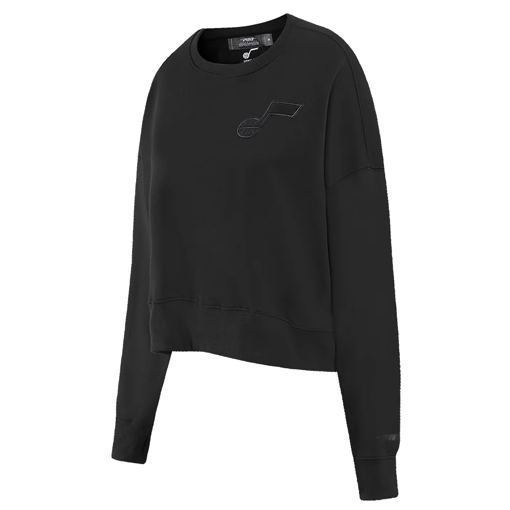 NBA UTAH JAZZ NEUTRAL FLEECE CREWNECK (BLACK) - Image 2