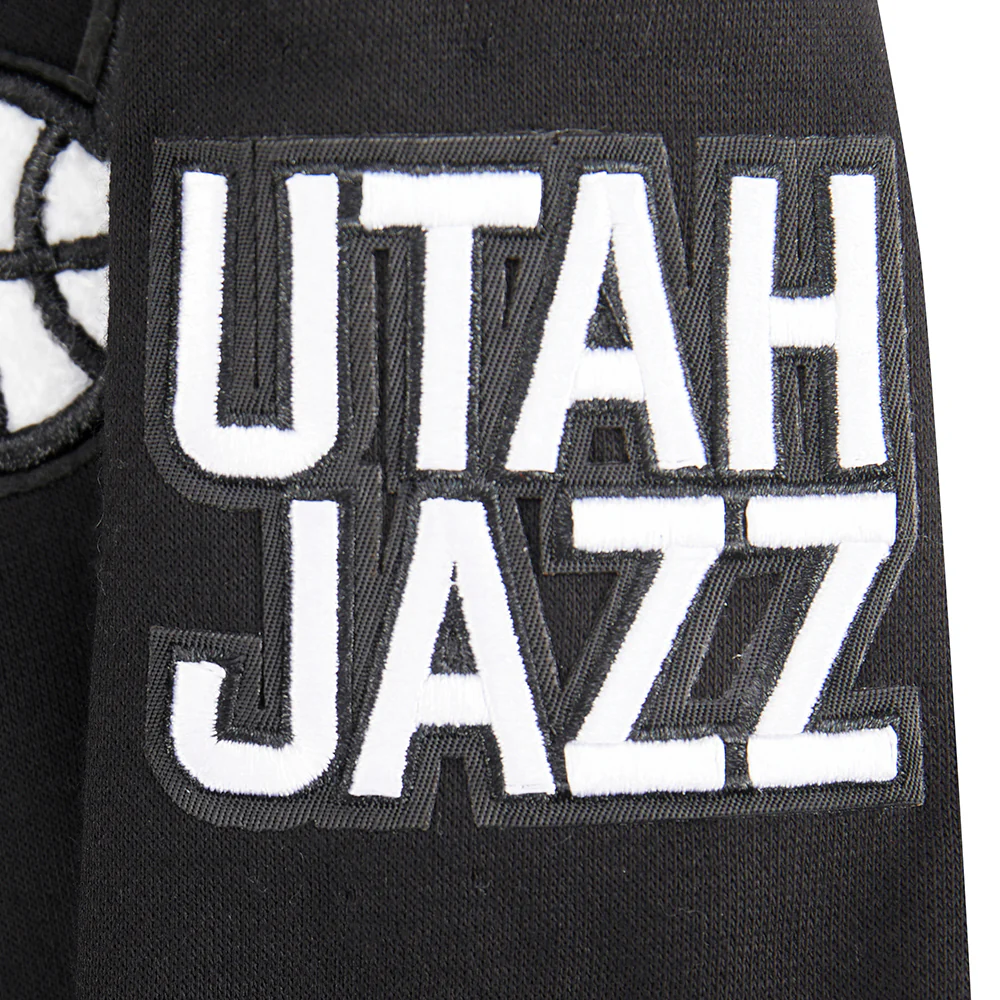 NBA UTAH JAZZ CLASSIC LITTLE BOYS FLEECE PULLOVER HOODIE (BLACK) - Image 6