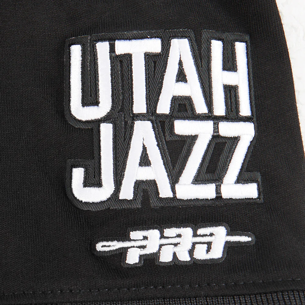 NBA UTAH JAZZ CLASSIC TODDLER BOYS SHORT SLEEVE STRIPED RIB TEE (BLACK) - Image 6