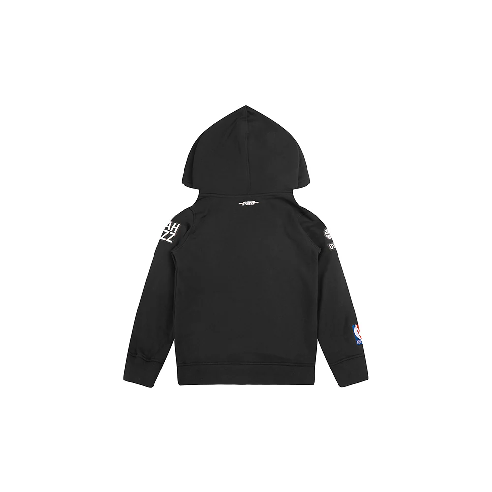 NBA UTAH JAZZ CLASSIC TODDLER BOYS FLEECE PULLOVER HOODIE (BLACK) - Image 4
