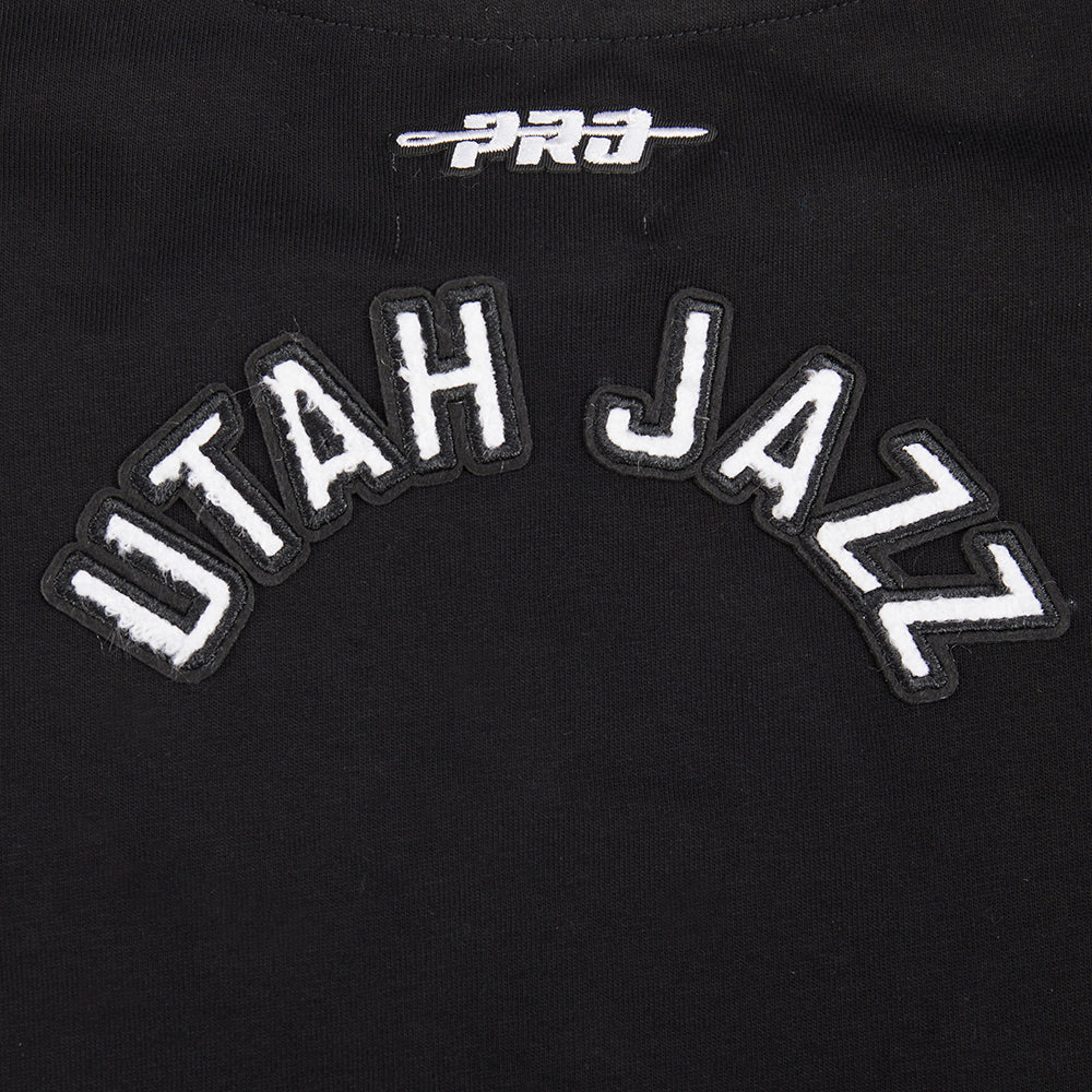 NBA UTAH JAZZ CLASSIC TODDLER GIRLS SHORT SLEEVE BOXY TEE (BLACK) - Image 7
