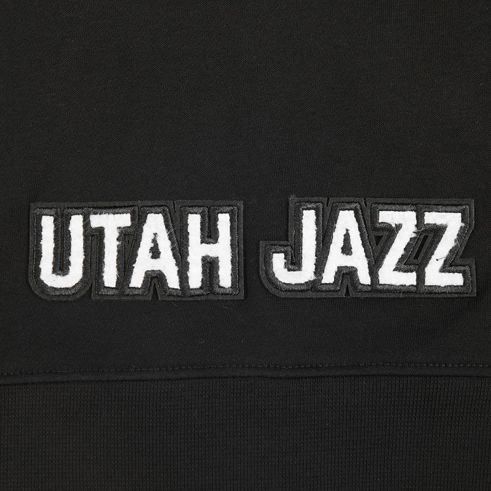 NBA UTAH JAZZ CLASSIC TODDLER GIRLS  FLEECE FULL ZIP HOODIE (BLACK) - Image 7