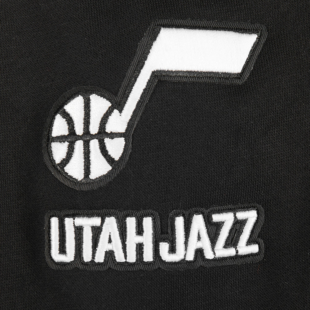 NBA UTAH JAZZ CLASSIC TODDLER GIRLS  FLEECE FULL ZIP HOODIE (BLACK) - Image 8