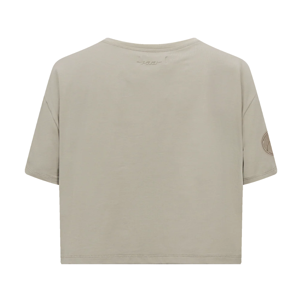 NBA WASHINGTON WIZARDS NEUTRAL SINGLE JERSEY BOXY TEE (TAUPE) - Image 3