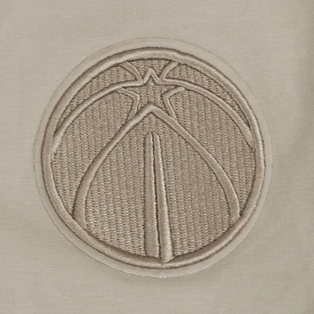 NBA WASHINGTON WIZARDS NEUTRAL SINGLE JERSEY BOXY TEE (TAUPE) - Image 5