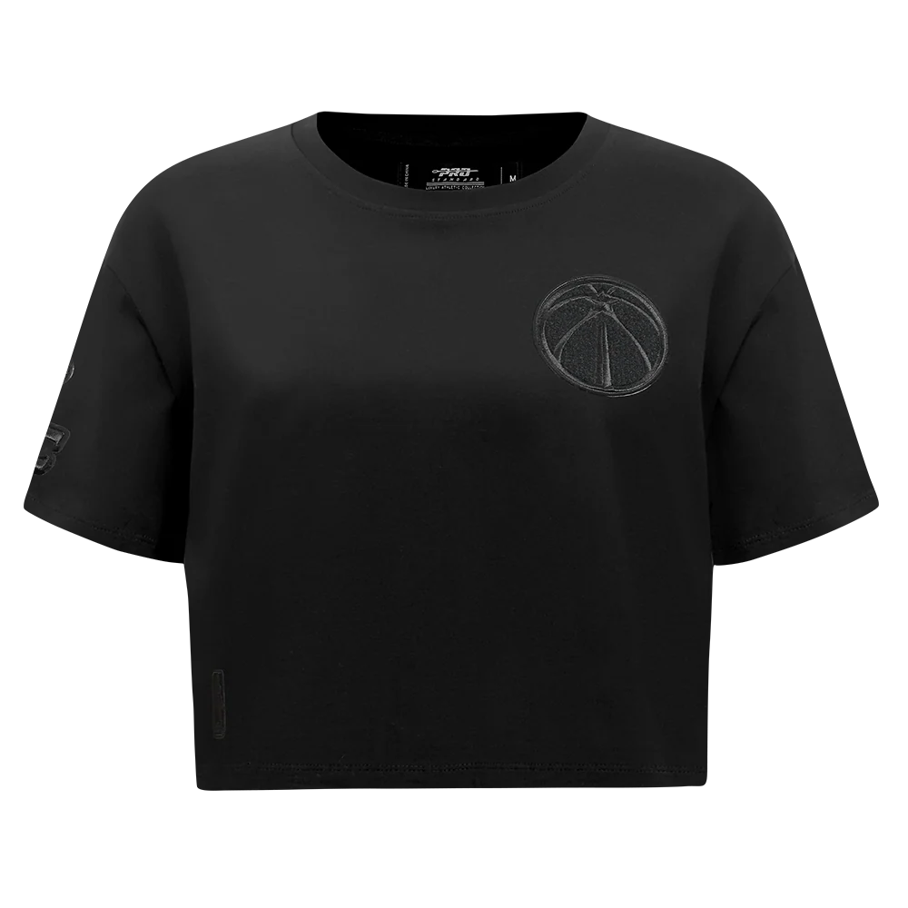 NBA WASHINGTON WIZARDS TRIPLE BLACK WOMEN'S SJ BOXY TEE (TRIPLE BLACK)