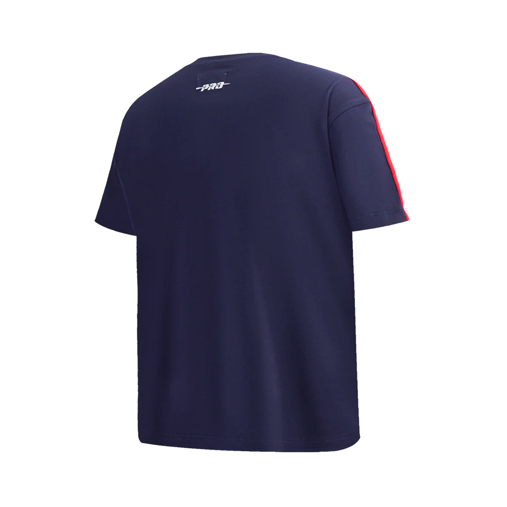NBA WASHINGTON WIZARDS RETRO CLASSIC SINGLE JERSEY BIG BOYS SINGLE JERSEY TAPING TEE (MIDNIGHT NAVY/RED) - Image 4