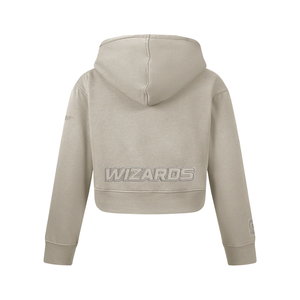 NBA WASHINGTON WIZARDS NEUTRAL BIG GIRLS FLC PO HOODIE (TAUPE) - Image 3