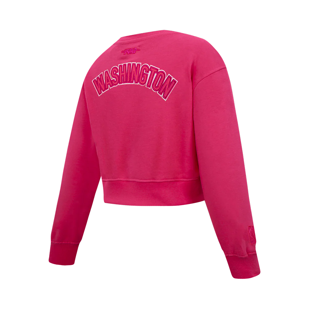 NBA WASHINGTON WIZARDS TRIPLE PINK BIG GIRLS FLC CREWNECK (BEETROOT PURPLE) - Image 4