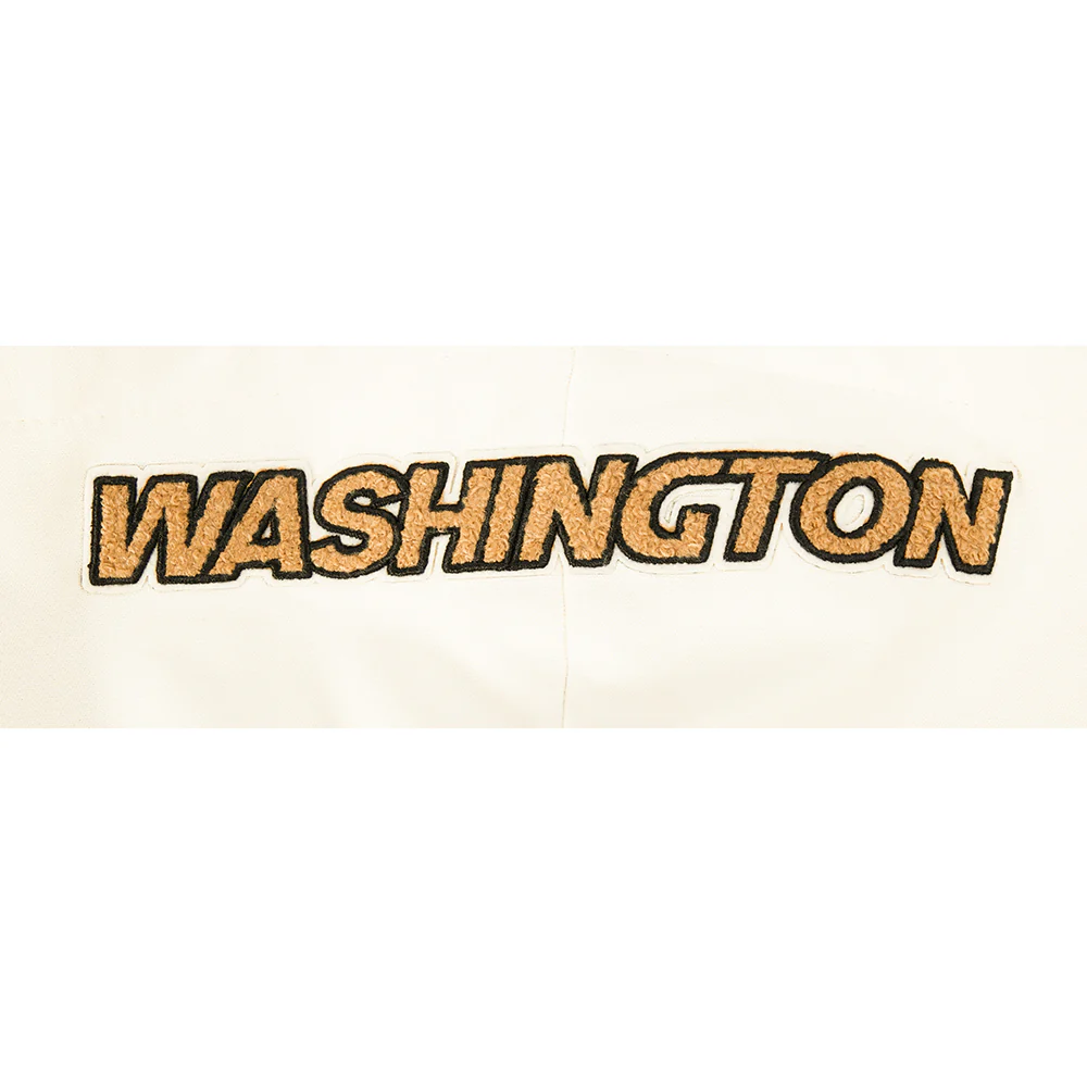 NBA WASHINGTON WIZARDS CITY EDITION 25-26 WOMEN'S RIB FLC CROPPED PO HOODIE (EGGSHELL/ BLACK) - Image 5