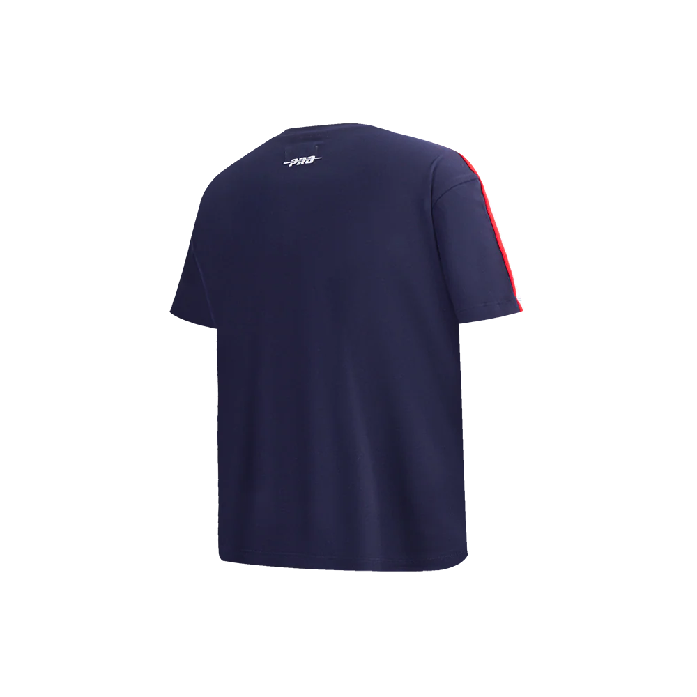 NBA WASHINGTON WIZARDS RETRO CLASSIC LITTLE BOYS SHORT SLEEVE TAPING TEE (MIDNIGHT NAVY/RED) - Image 4