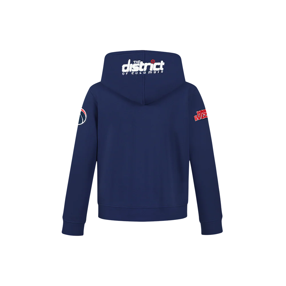 NBA WASHINGTON WIZARDS CLASSIC LITTLE BOYS FLEECE PULLOVER HOODIE (MIDNIGHT NAVY) - Image 3