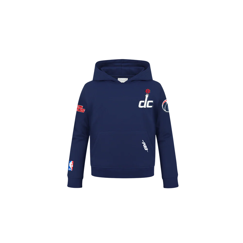 NBA WASHINGTON WIZARDS CLASSIC TODDLER BOYS FLEECE PULLOVER HOODIE (MIDNIGHT NAVY)