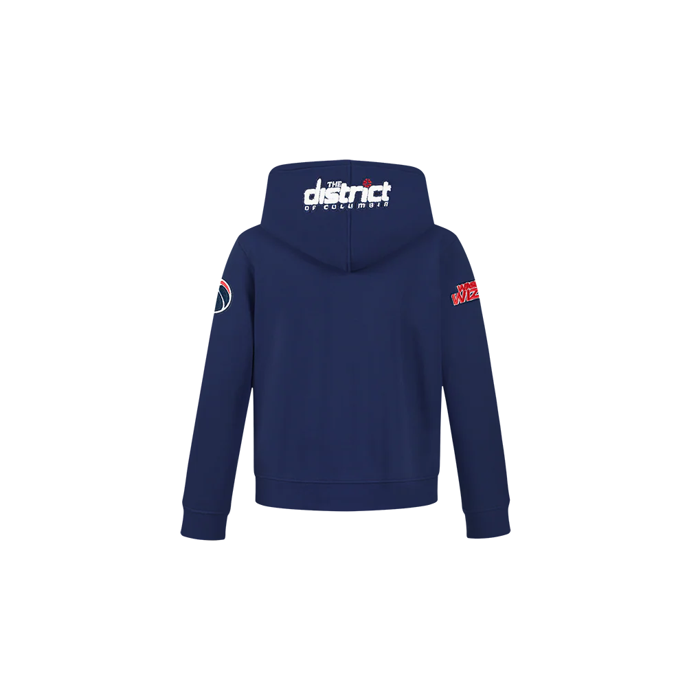 NBA WASHINGTON WIZARDS CLASSIC TODDLER BOYS FLEECE PULLOVER HOODIE (MIDNIGHT NAVY) - Image 3