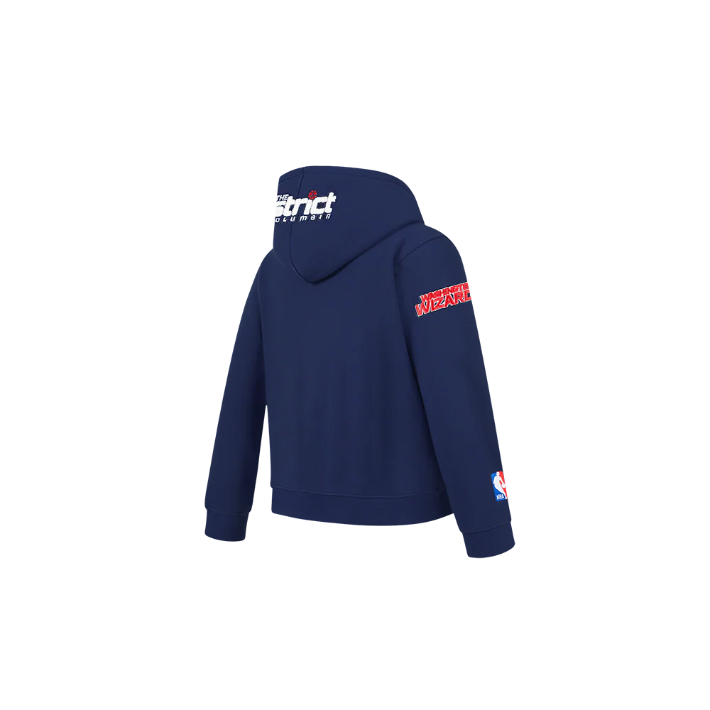 NBA WASHINGTON WIZARDS CLASSIC TODDLER BOYS FLEECE PULLOVER HOODIE (MIDNIGHT NAVY) - Image 4