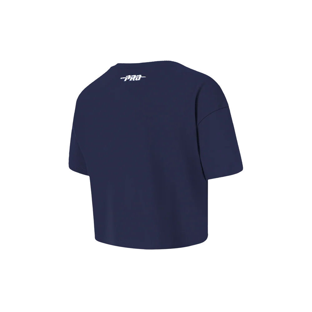 NBA WASHINGTON WIZARDS RETRO CLASSIC TODDLER GIRLS SHORT SLEEVE BOXY TEE (MIDNIGHT NAVY) - Image 4