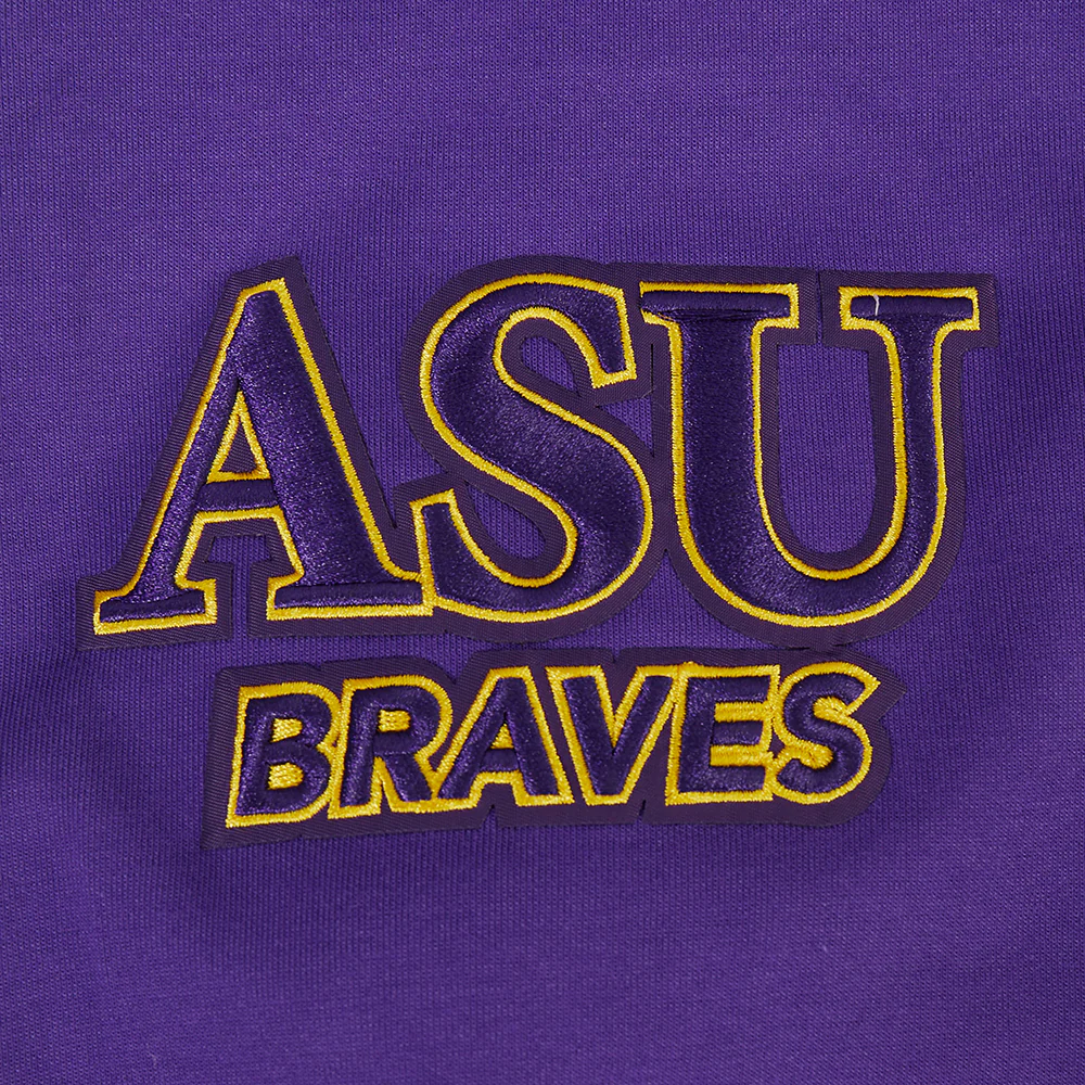 ALCORN STATE UNIVERSITY CLASSIC MEN'S FZ PO HOODIE (PURPLE) - Image 7