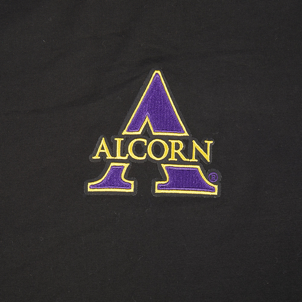 COLLEGE ALCORN STATE UNIVERSITY WINGSPAN WOMEN'S SJ BOXY TEE (BLACK) - Image 9