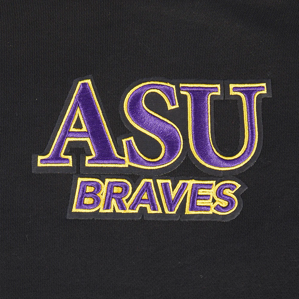 COLLEGE ALCORN STATE UNIVERSITY WINGSPAN WOMEN'S FLC CREWNECK (BLACK) - Image 15