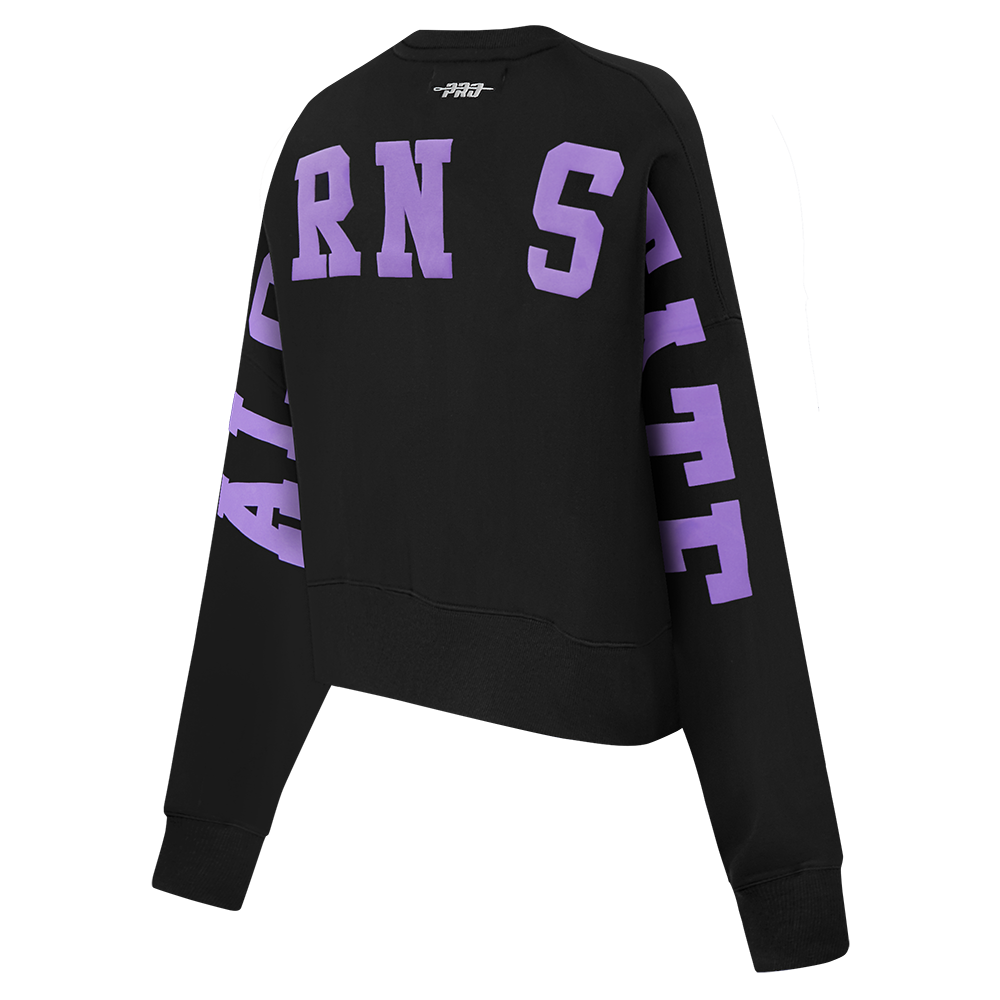 COLLEGE ALCORN STATE UNIVERSITY WINGSPAN WOMEN'S FLC CREWNECK (BLACK) - Image 6