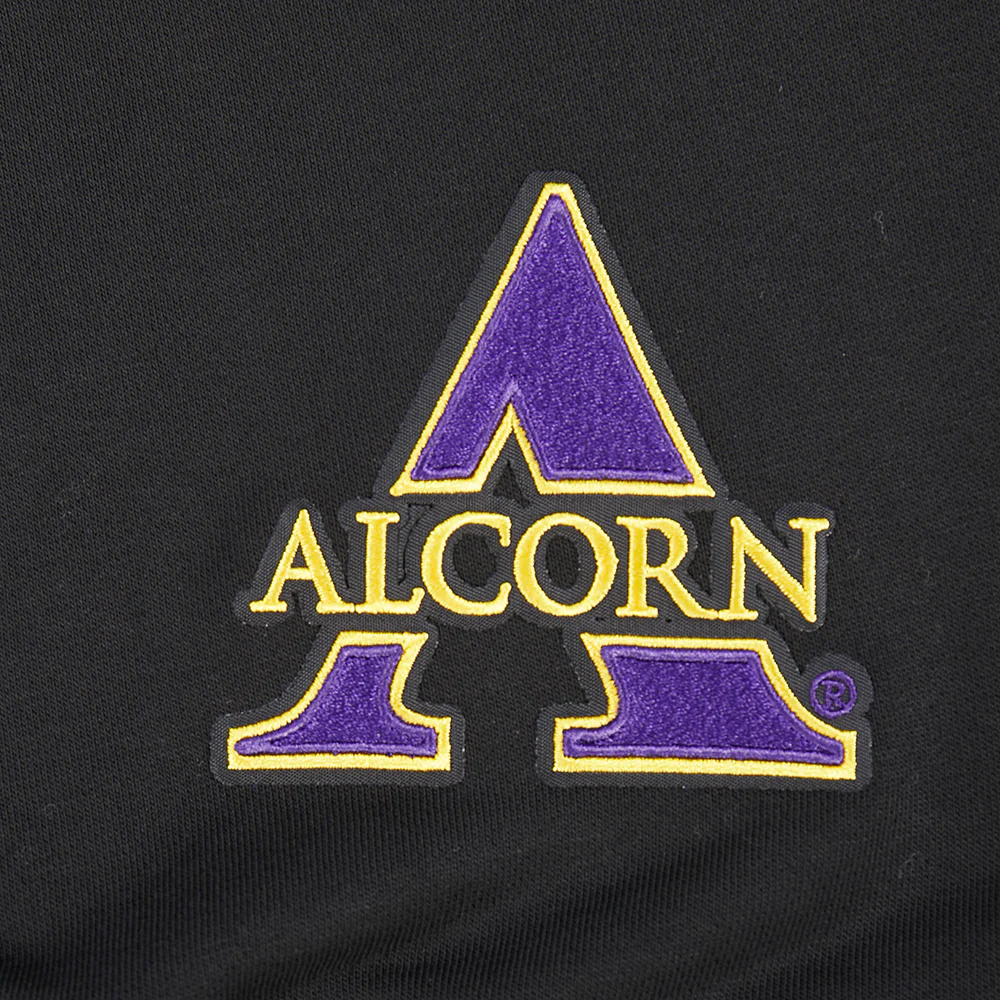 COLLEGE ALCORN STATE UNIVERSITY WINGSPAN WOMEN'S FLC CREWNECK (BLACK) - Image 8