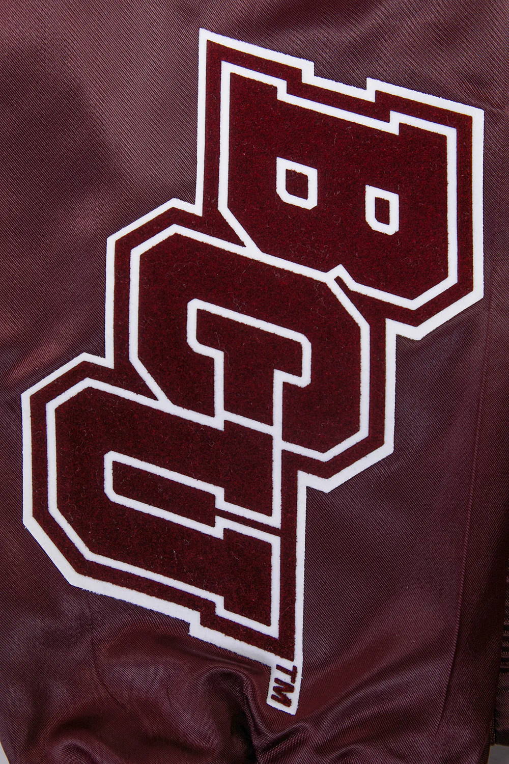 BETHUNE-COOKMAN UNIVERSITY HOMECOMING RIB MEN'S SATIN JACKET (WINE) - Image 8