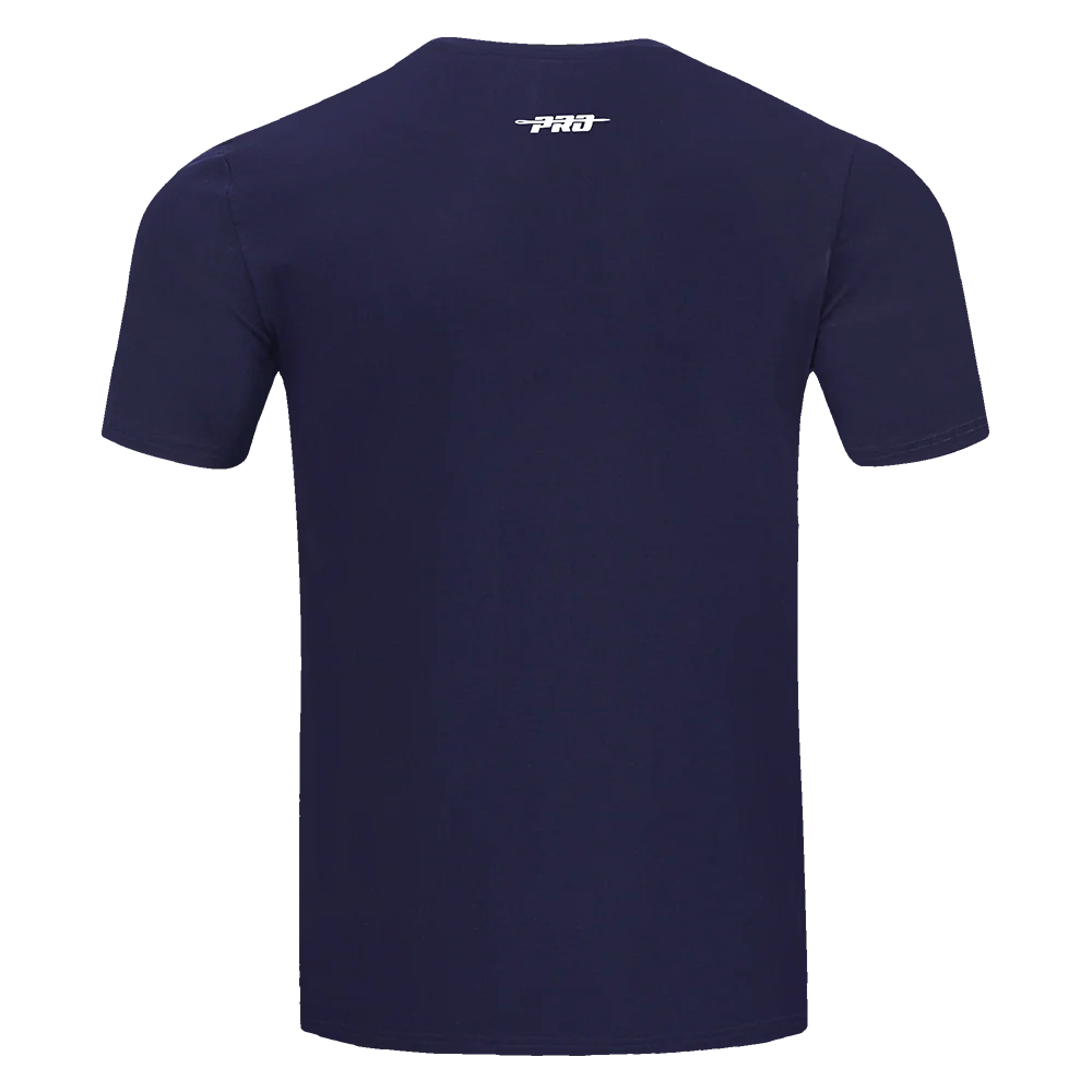 BOSTON UNIVERSITY CLASSIC STACKED LOGO SINGLE JERSEY TEE (MIDNIGHT NAVY) - Image 3