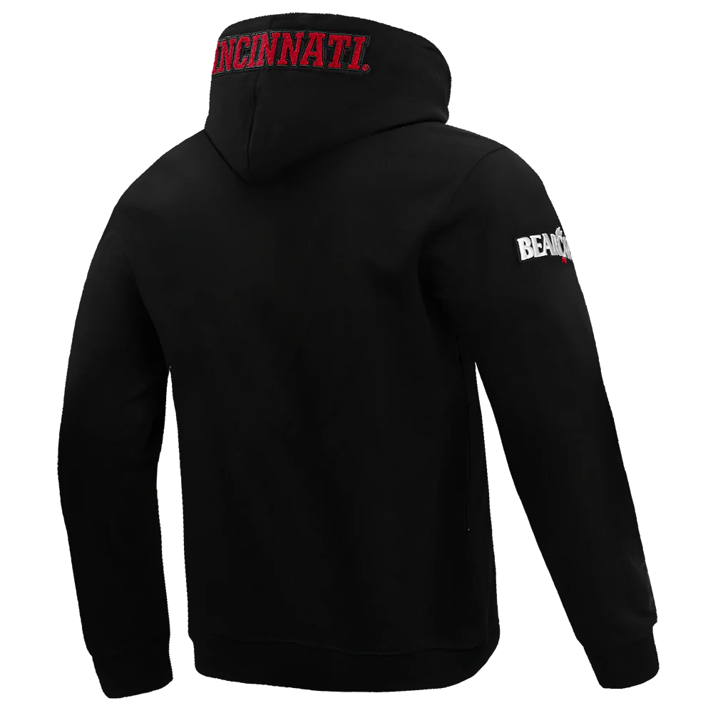 UNIVERSITY OF CINCINNATI CLASSIC MEN'S PULLOVER HOODIE (BLACK) - Image 5