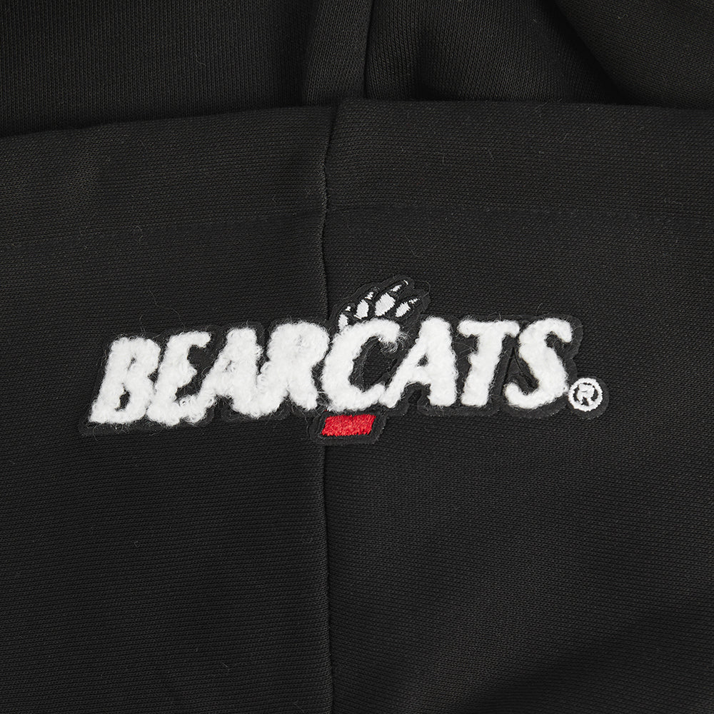 COLLEGE UNIVERSITY OF CINCINNATI CLASSIC WOMEN'S FLC PO HOODIE (BLACK) - Image 12