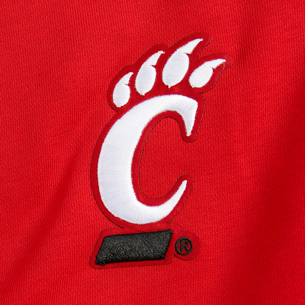 COLLEGE UNIVERSITY OF CINCINNATI WINGSPAN WOMEN'S FLC CREWNECK (RED) - Image 12