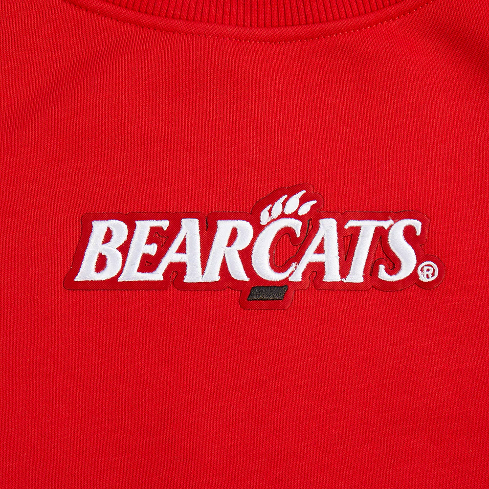 COLLEGE UNIVERSITY OF CINCINNATI WINGSPAN WOMEN'S FLC CREWNECK (RED) - Image 15