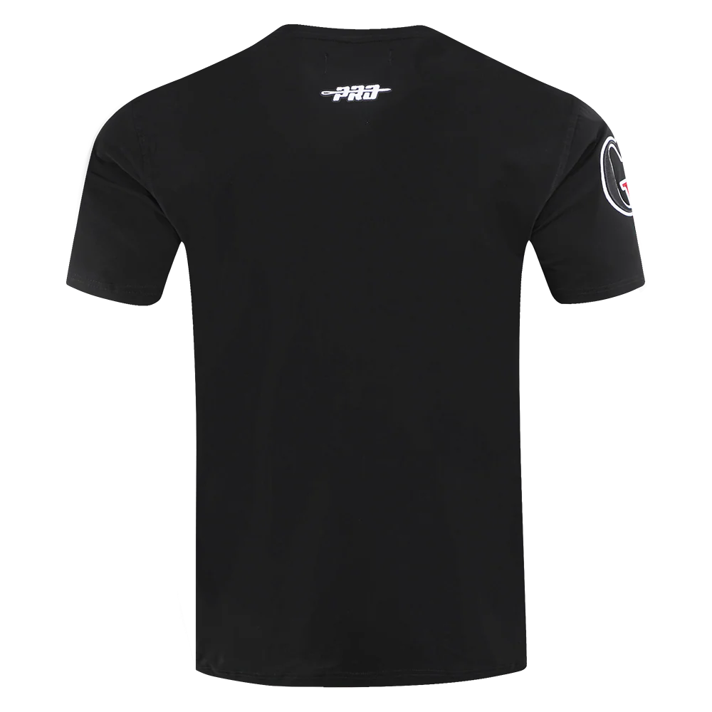 CLARK ATLANTA UNIVERSITY CLASSIC MEN'S STACKED LOGO TEE (BLACK) - Image 5