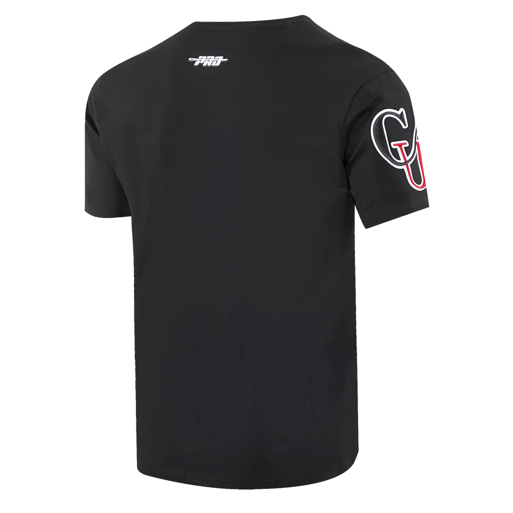 CLARK ATLANTA UNIVERSITY CLASSIC MEN'S STACKED LOGO TEE (BLACK) - Image 6