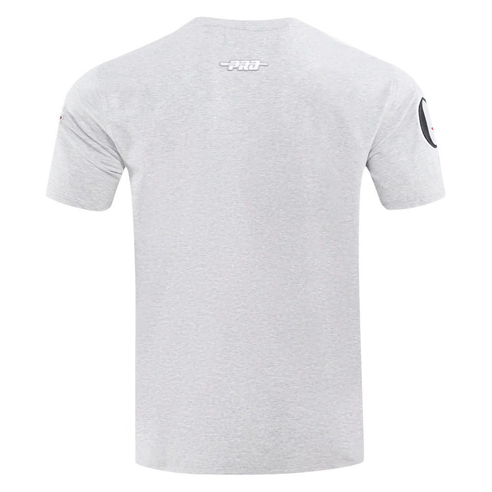 CLARK ATLANTA UNIVERSITY CLASSIC MEN'S STACKED LOGO TEE (RED) - Image 7