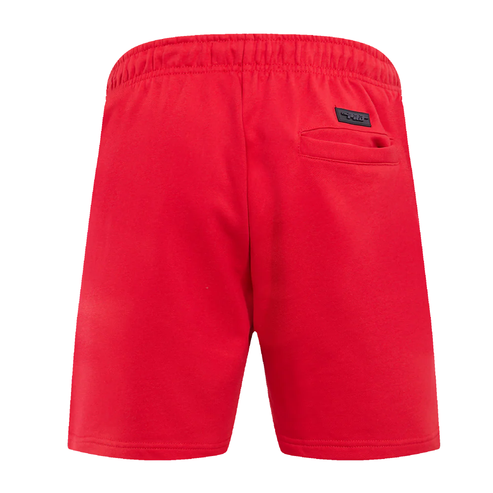 CLARK ATLANTA UNIVERSITY CLASSIC MEN'S STACKED LOGO SHORT (RED) - Image 4
