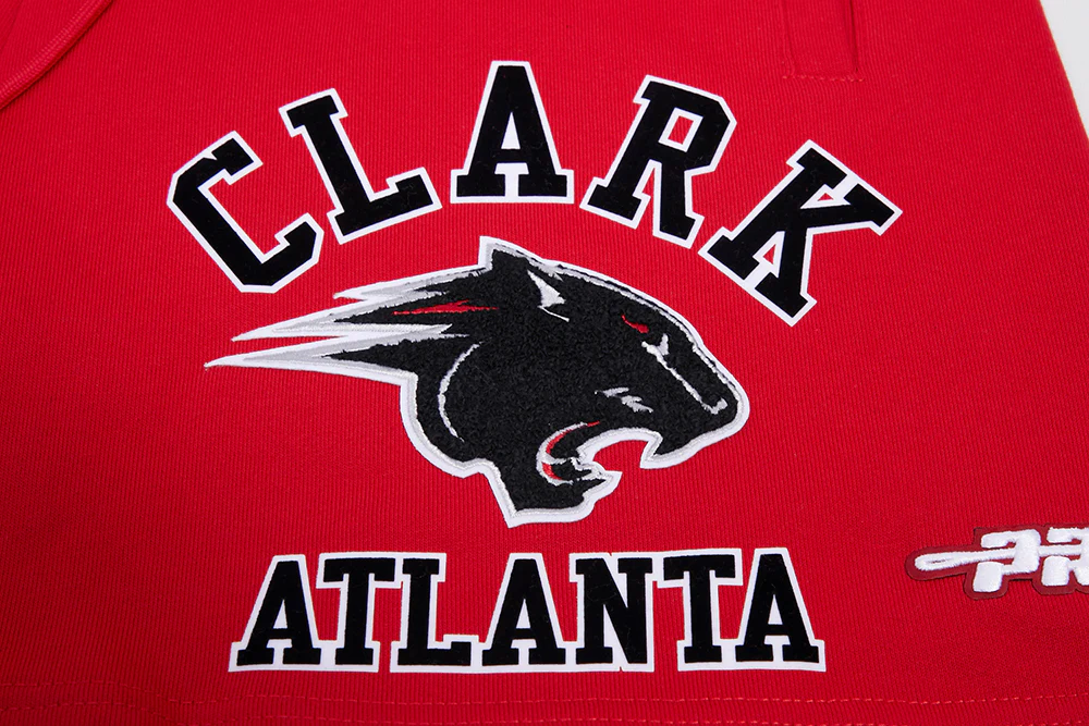 CLARK ATLANTA UNIVERSITY CLASSIC MEN'S STACKED LOGO SHORT (RED) - Image 5