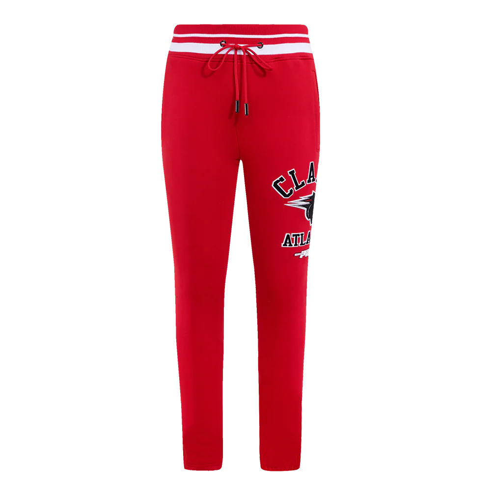 CLARK ATLANTA UNIVERSITY CLASSIC MEN'S STACKED LOGO SWEATPANT (RED) - Image 2