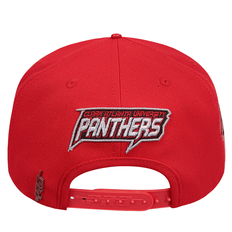 CLARK ATLANTA UNIVERSITY CLASSIC UNISEX WOOL SNAPBACK HAT (RED) - Image 4