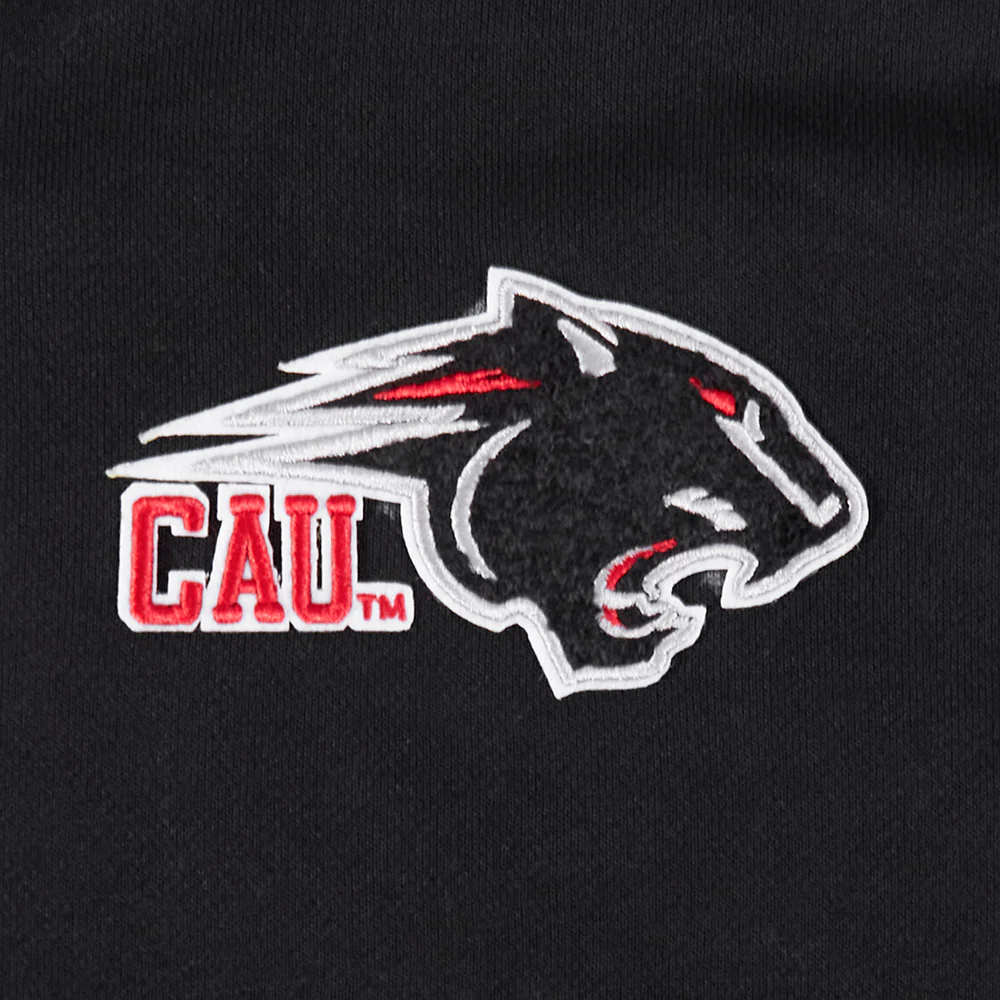 CLARK ATLANTA UNIVERSITY CLASSIC RIB FLEECE CREWNECK (BLACK/RED/BLACK) - Image 5