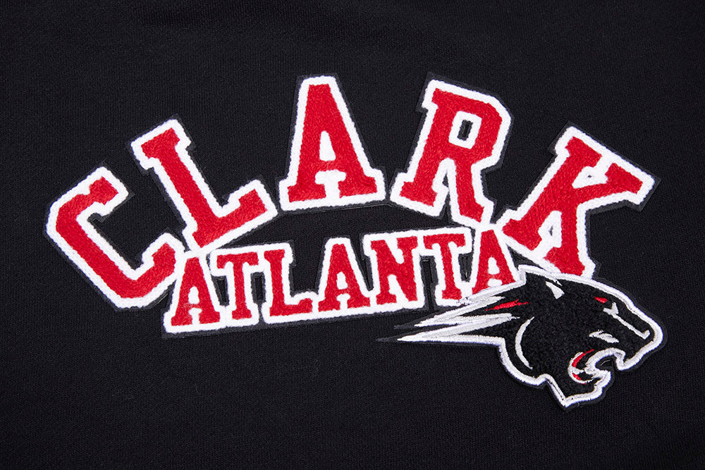 COLLEGE CLARK ATLANTA UNIVERSITY CLASSIC WOMEN'S FLC CREWNECK (BLACK) - Image 9