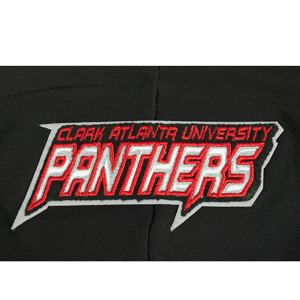 COLLEGE CLARK ATLANTA UNIVERSITY CLASSIC WOMEN'S FLC PO HOODIE (BLACK) - Image 9