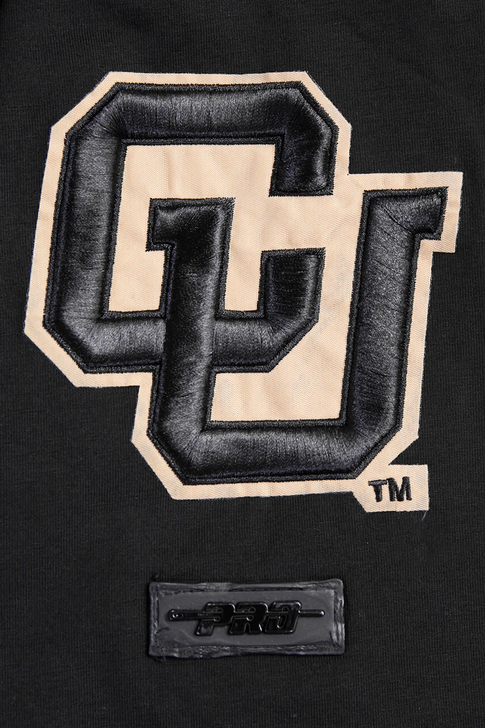 UNIVERSITY OF COLORADO CLASSIC MEN'S STACKED LOGO TEE (BLACK) - Image 8