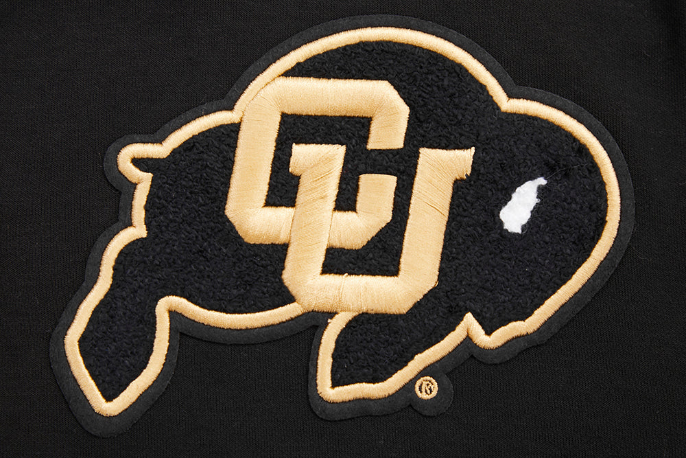 UNIVERSITY OF COLORADO CLASSIC MEN'S FULL ZIP PULLOVER HOODIE (BLACK) - Image 6