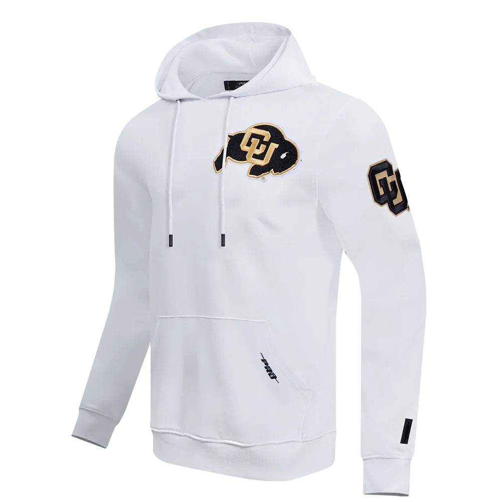 UNIVERSITY OF COLORADO CLASSIC MEN'S PULLOVER HOODIE (WHITE) - Image 2
