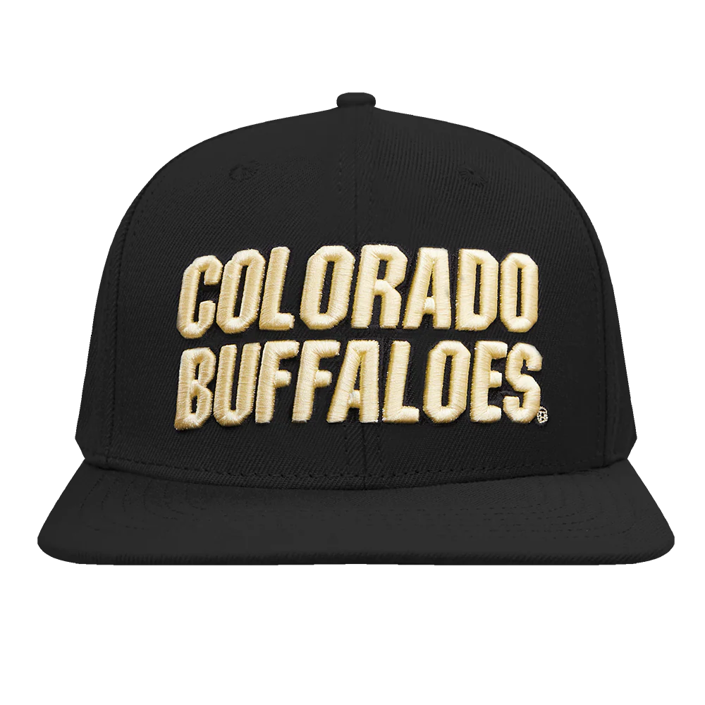 UNIVERSITY OF COLORADO CLASSIC UNISEX STACKED LOGO WOOL WORDMARK SN (BLACK)