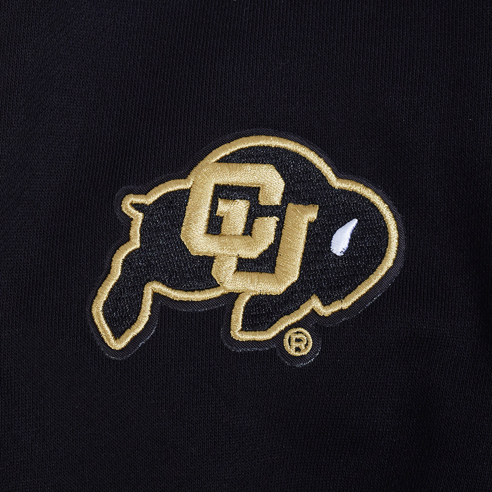 UNIVERSITY OF COLORADO CLASSIC WOMEN'S FLEECE CREWNECK (BLACK) - Image 8